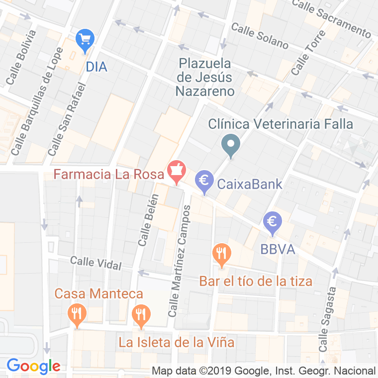 Código Postal calle Rosa en Cádiz