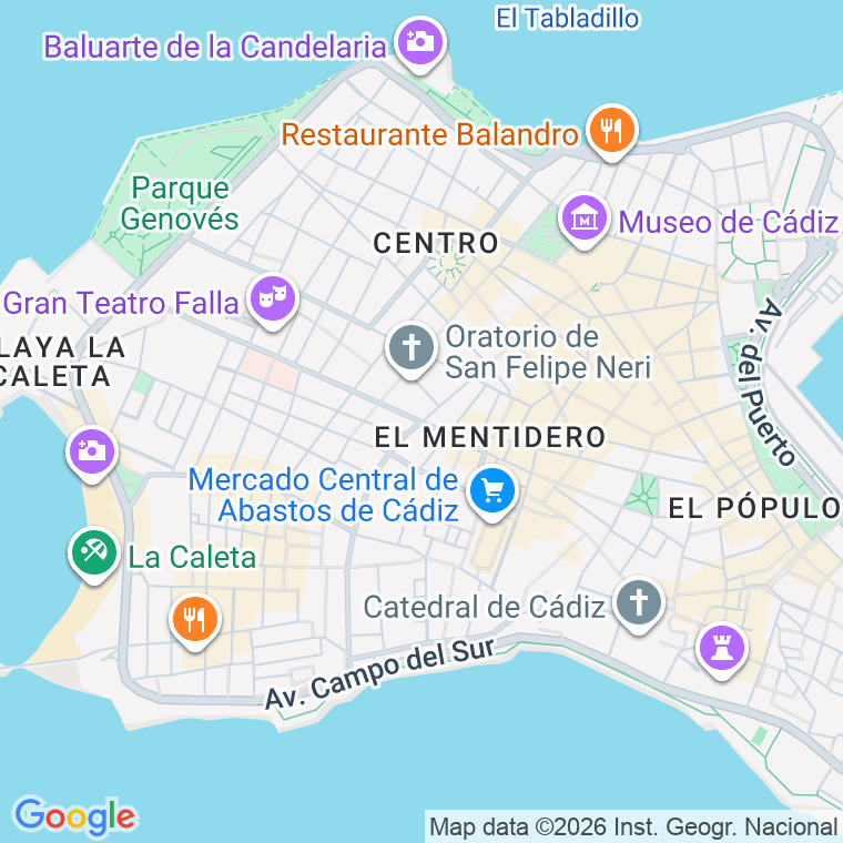 Código postal de Sagasta   (impares del 49 al Final)  (pares del 44 al Final) en Cádiz