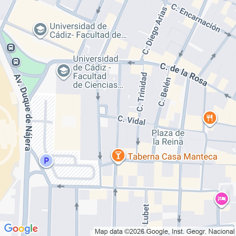 Código postal de Vidal en Cádiz