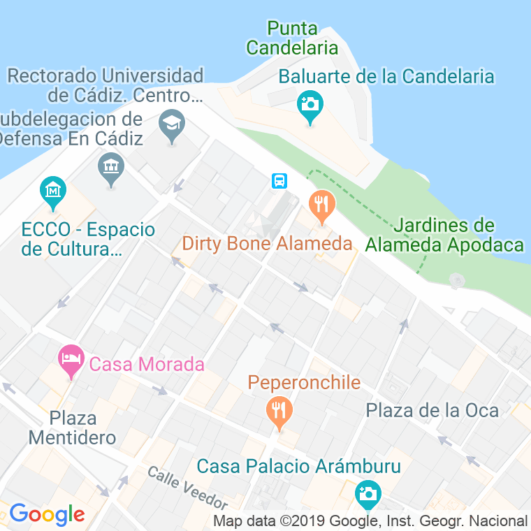 Código Postal calle Carmen en Cádiz