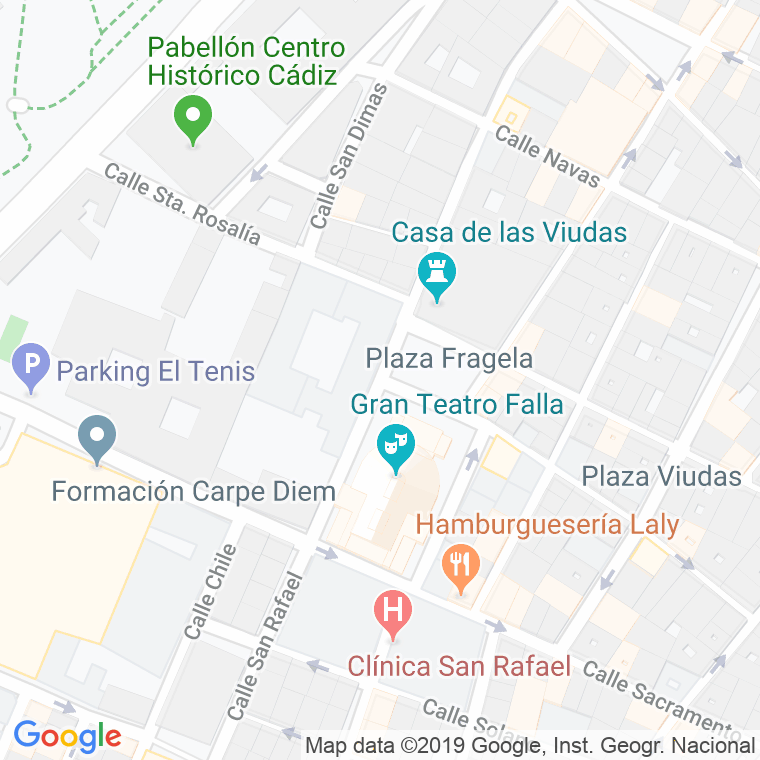 Código Postal calle Falla, plaza en Cádiz