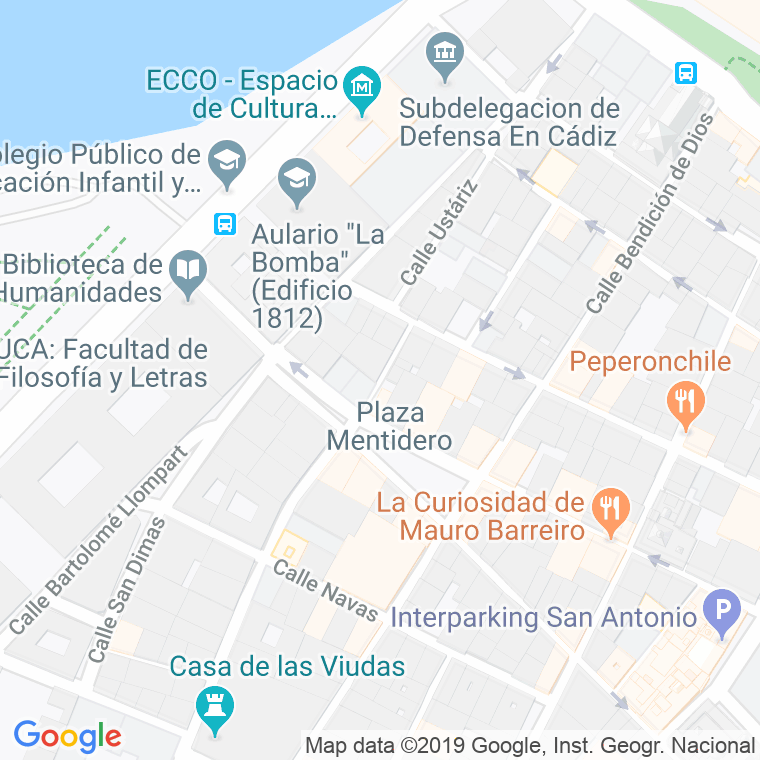 Código Postal calle General Mola en Cádiz
