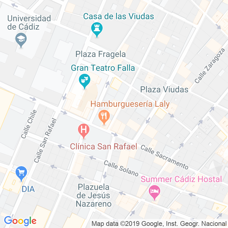 Código Postal calle Sol en Cádiz