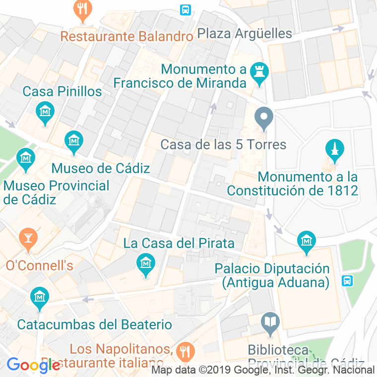Código Postal calle Manuel Rances en Cádiz