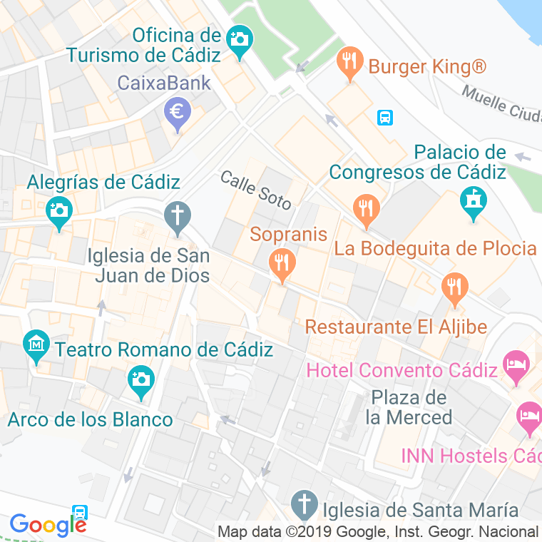 Código Postal calle Amaya en Cádiz