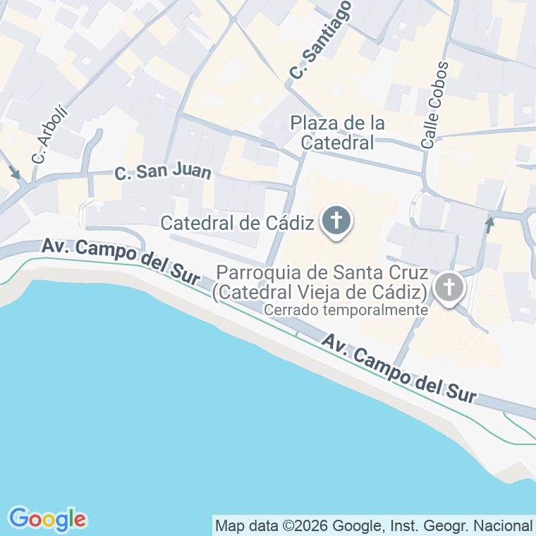 Código postal de Arquitecto Acero en Cádiz