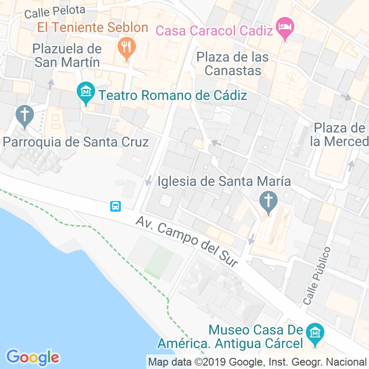 Código Postal calle San Juan Bautista De La Salle en Cádiz
