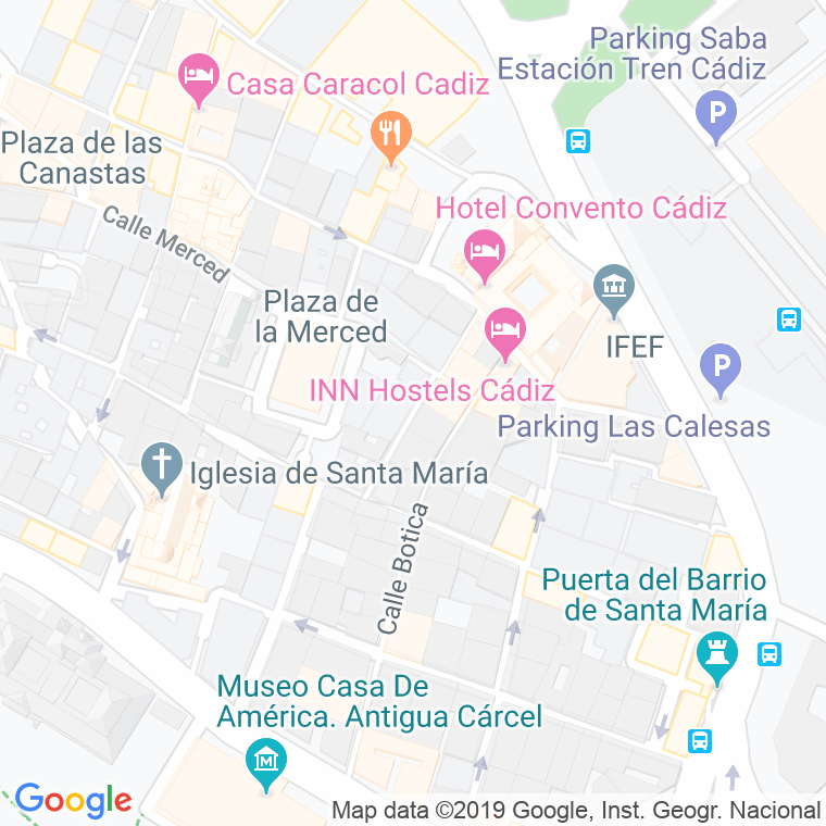 Código Postal calle Higuera en Cádiz