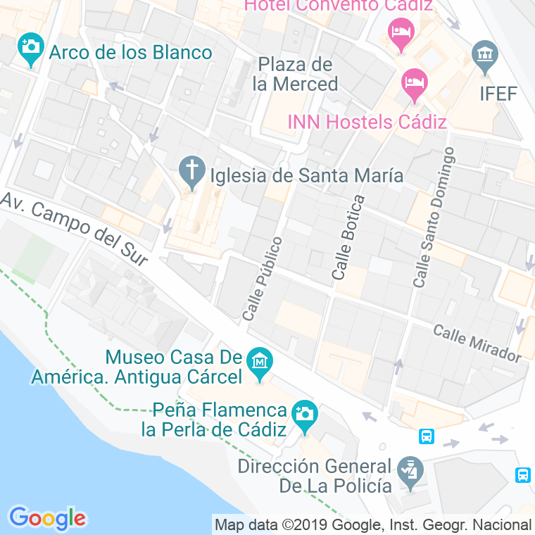 Código Postal calle Publico en Cádiz