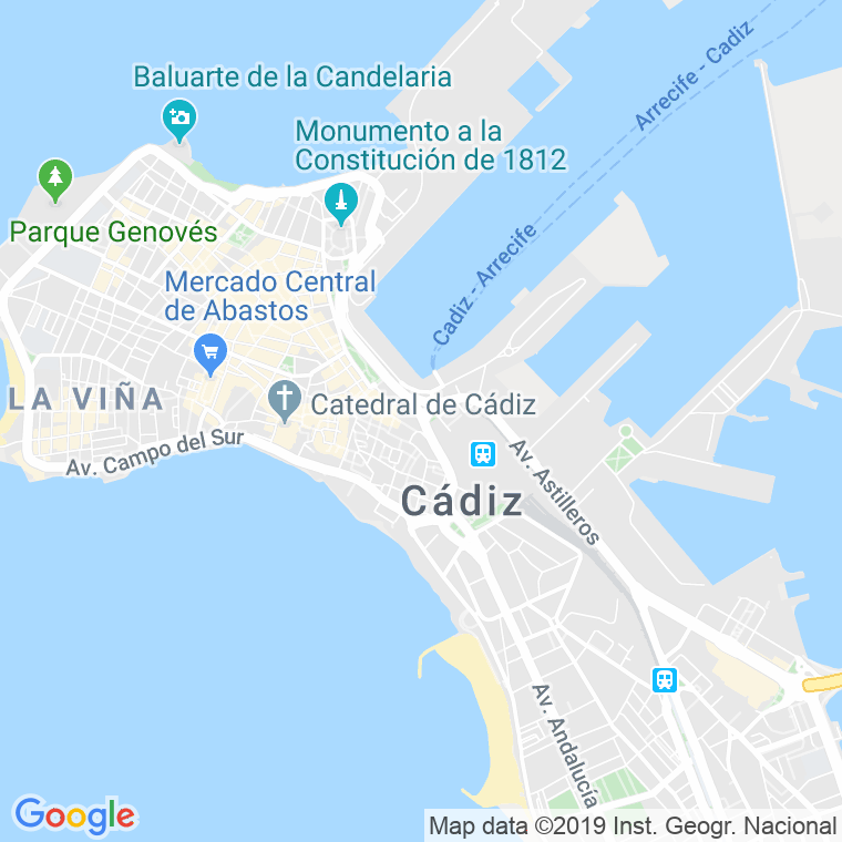 Código Postal calle Santa Maria   (Impares Del 15 Al Final)  (Pares Del 8 Al Final) en Cádiz