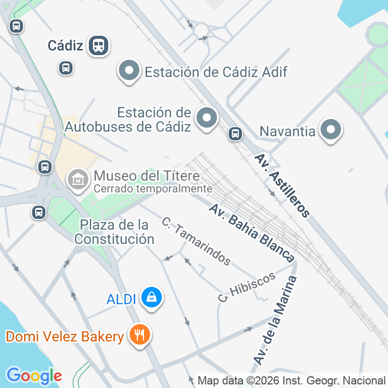 Código postal de Avda Bahia Blanca en Cadiz