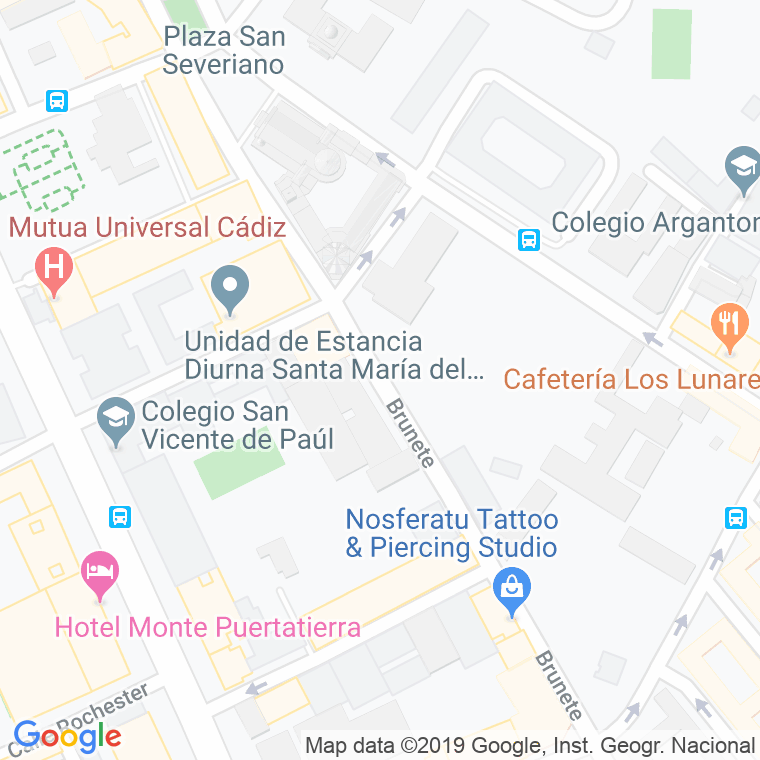 Código Postal calle Brunete en Cádiz