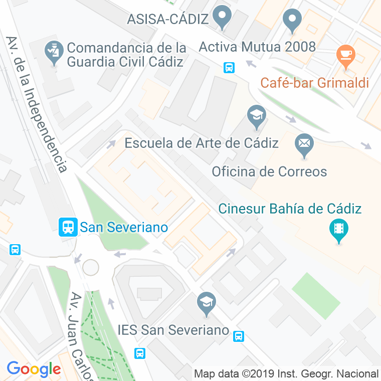 Código Postal calle Enrique Calvo en Cádiz
