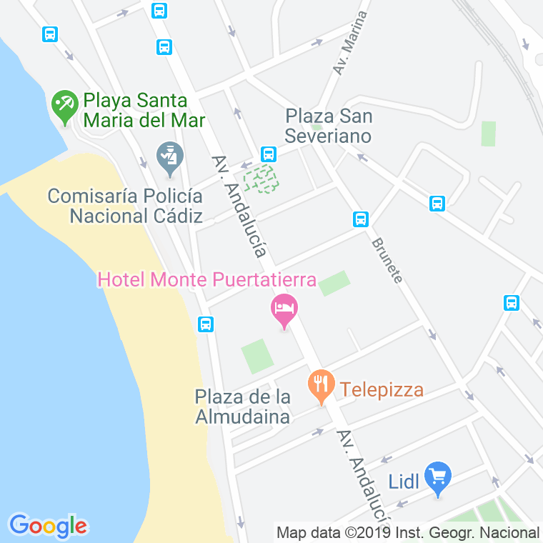 Código Postal calle Granja De San Ildefonso   (Impares Del 3 Al Final)  (Pares Del 8 Al Final) en Cádiz