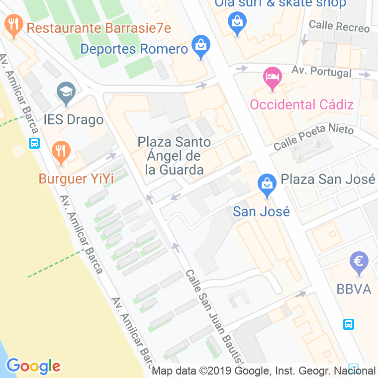 Código Postal calle Arcangel San Miguel en Cádiz