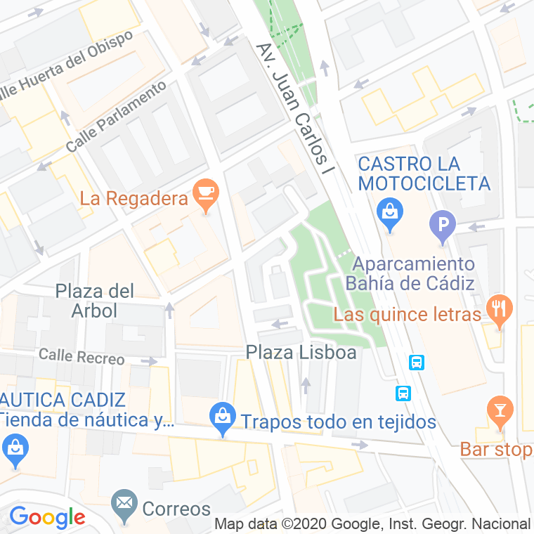 Código Postal calle Coimbra en Cádiz