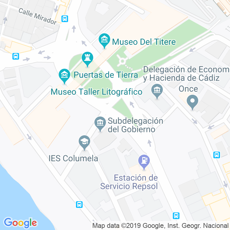 Código Postal calle Constitucion, plaza en Cádiz