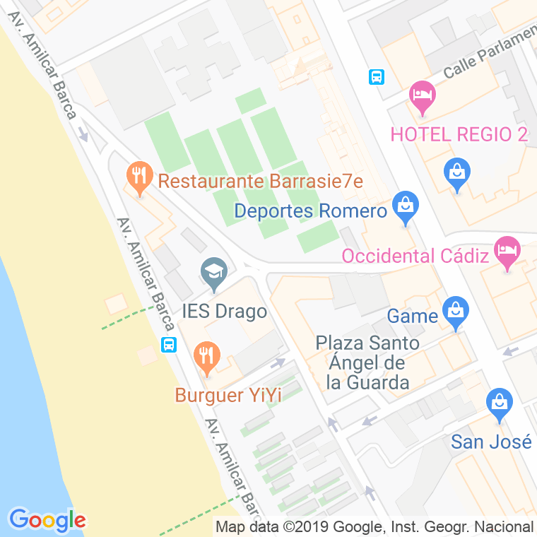 Código Postal calle Marianista Cubillo en Cádiz