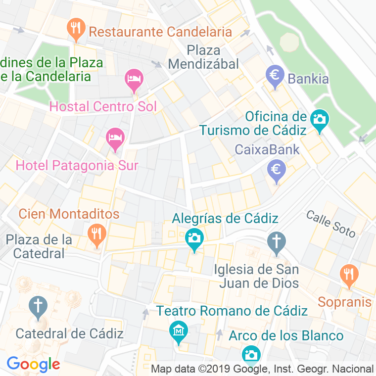 Código Postal calle Marques De Copranis en Cádiz