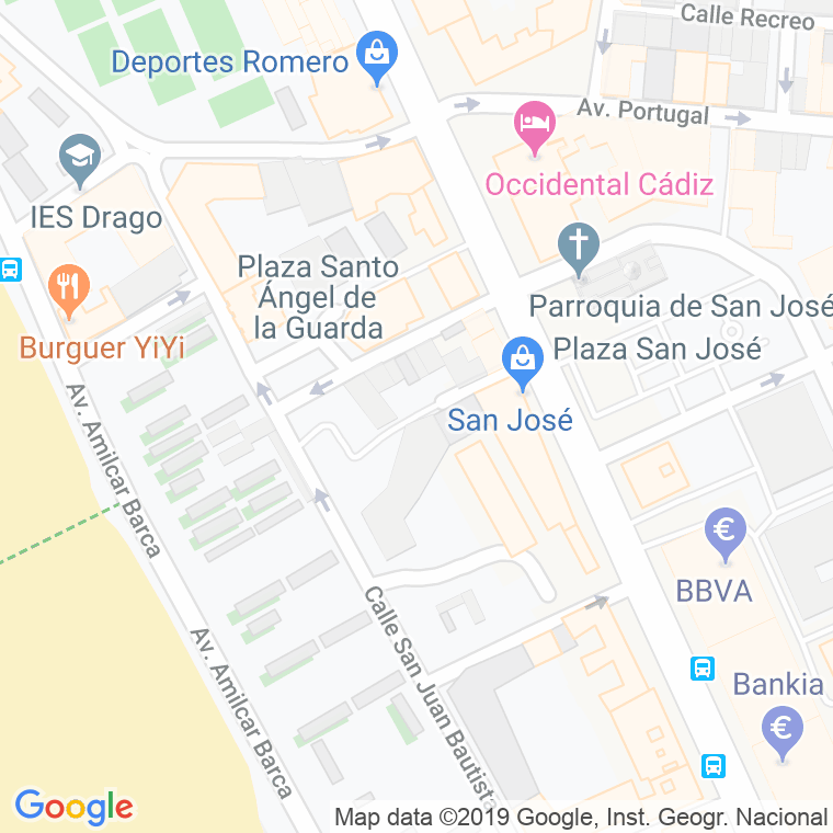 Código Postal calle San Bartolome en Cádiz