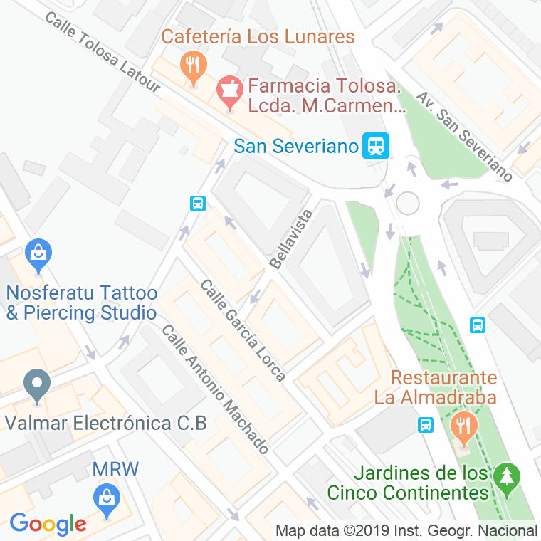 Código Postal calle Utrera en Cádiz