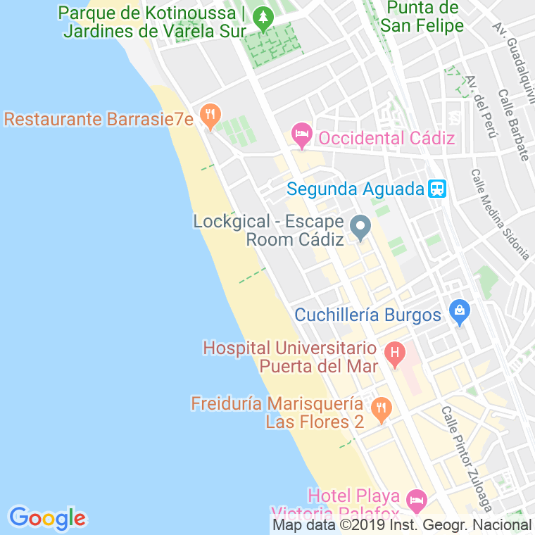 Código Postal calle Amilcar Barca, avenida (Impares Del 27 Al Final)  (Pares Del 26 Al Final) en Cádiz