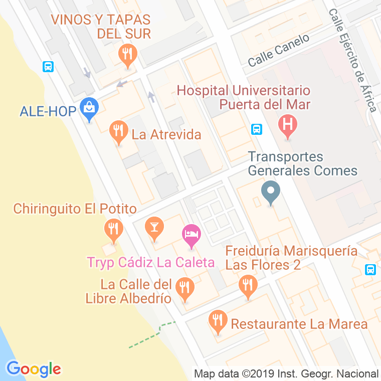 Código Postal calle Doctor Fleming en Cádiz