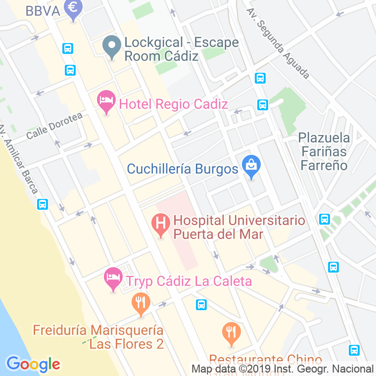 Código Postal calle Ejercito De Africa en Cádiz