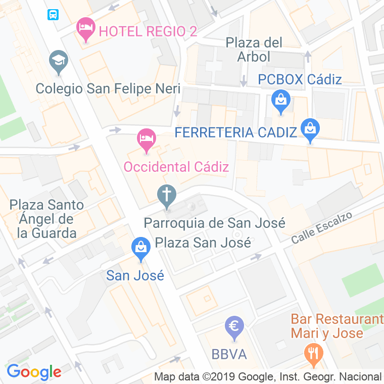 Código Postal calle Poeta Nieto en Cádiz