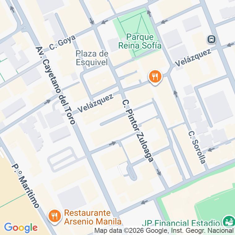 Código postal de Calle Zurbaran en Cadiz