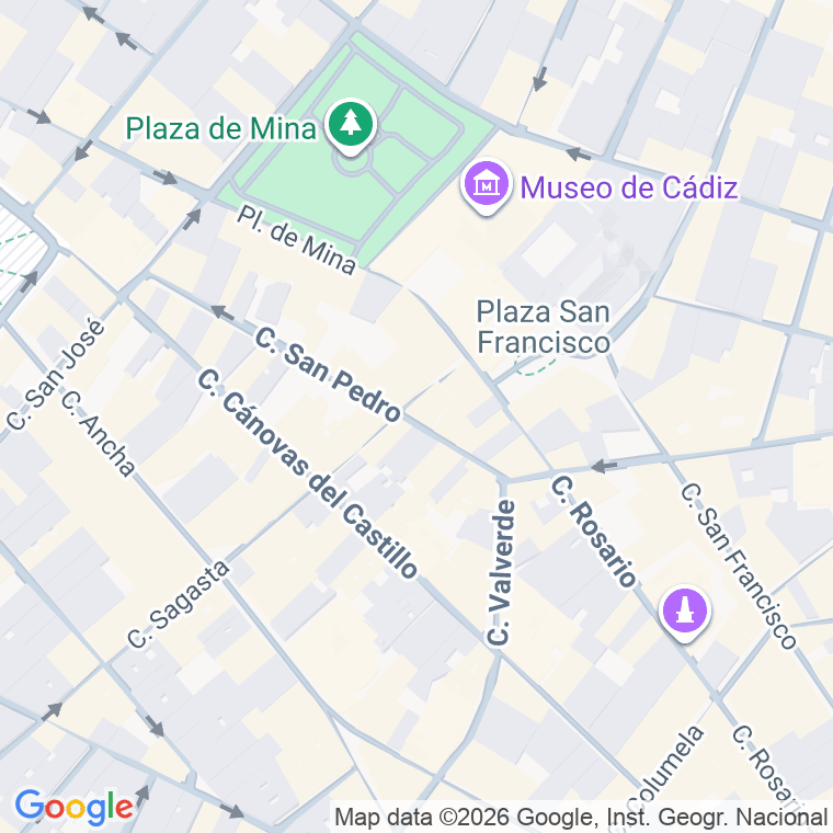 Código postal de Calle M. Silva Cruz Libertaria en Cadiz