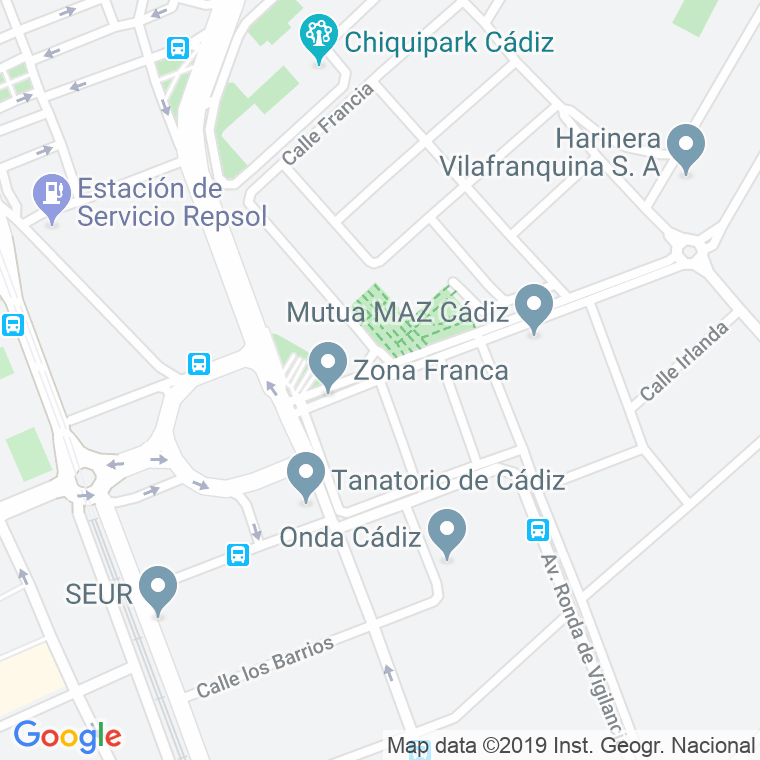 Código Postal calle Holanda en Cádiz