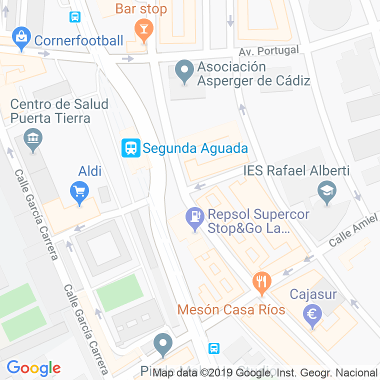 Código Postal calle Alcala De Guadaira en Cádiz