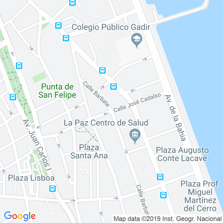 Código Postal calle Cadalzo en Cádiz