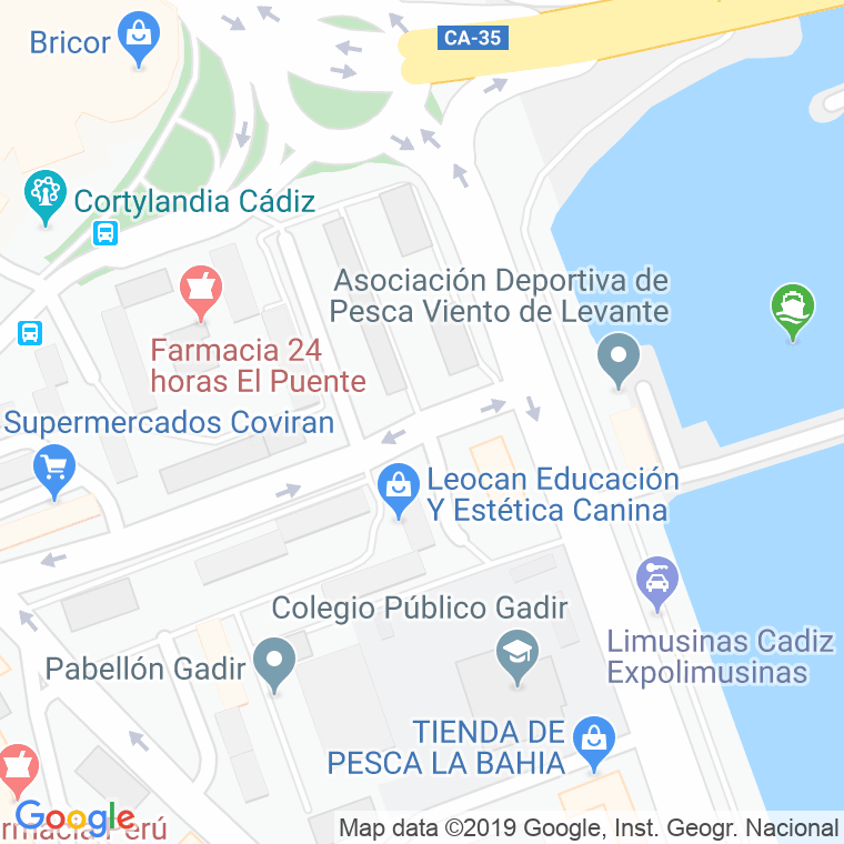 Código Postal calle Eduardo Benot en Cádiz