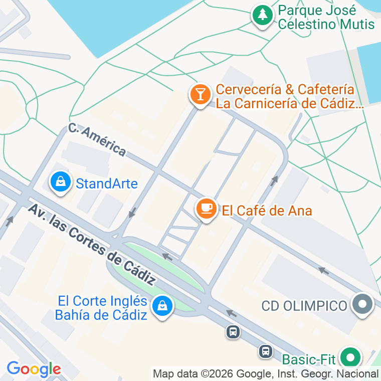 Código postal de Principe de Asturias, Paseo en Cádiz
