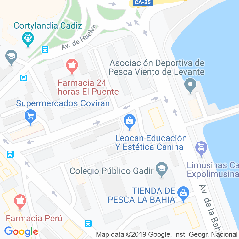 Código Postal calle Rafael Picardo O'leary en Cádiz