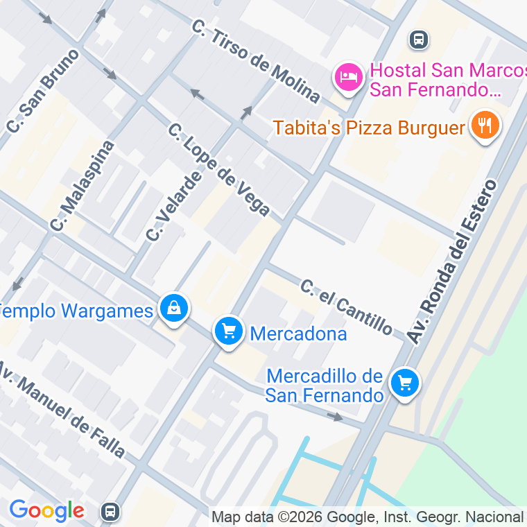 Código postal de Calle Cantillo (el) en San Fernando