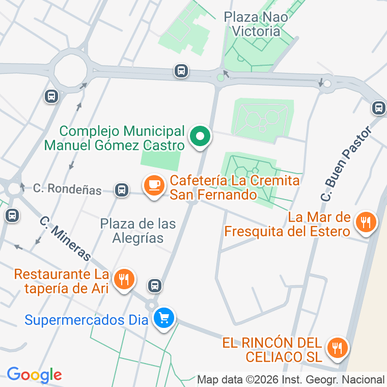 Código postal de Calle Escritor Luis Berenguer en San Fernando