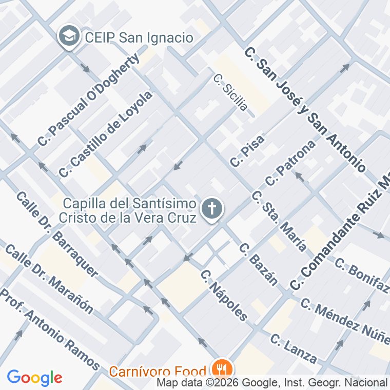 Código postal de Calle Gabriel Gonzalez Camoyano en San Fernando