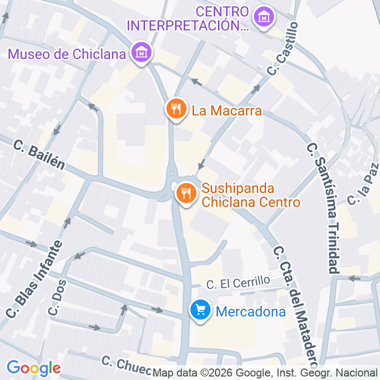 Código postal de Urb Residencial Atlantico en Chiclana de la Frontera
