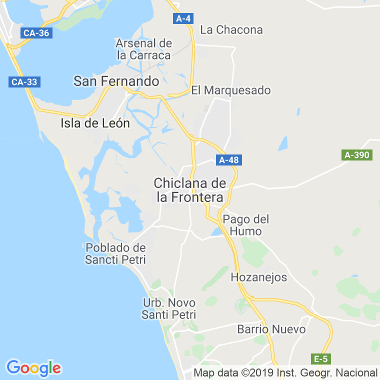 Código Postal de Chiclana De La Frontera en Cádiz