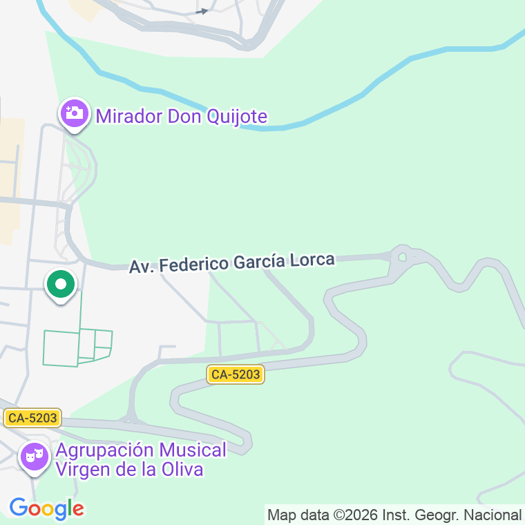 Código postal de Avda Federico Garcia Lorca en Vejer de la Frontera