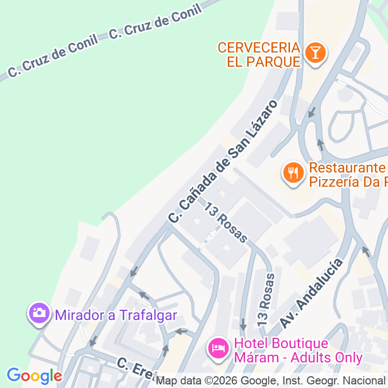 Código postal de Calle Cañada de San Lazaro en Vejer de la Frontera