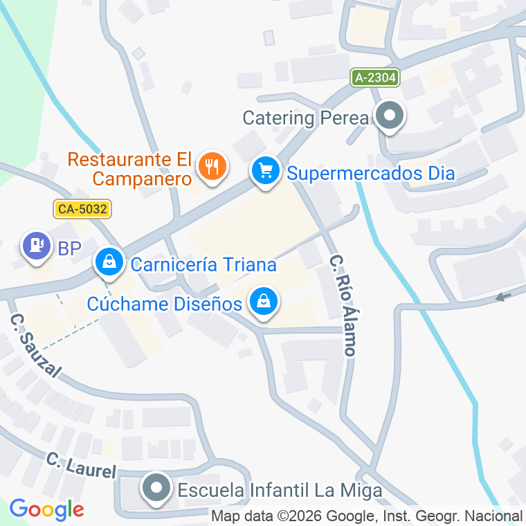 Código postal de Calle Rio Rocinejo en Alcala de los Gazules
