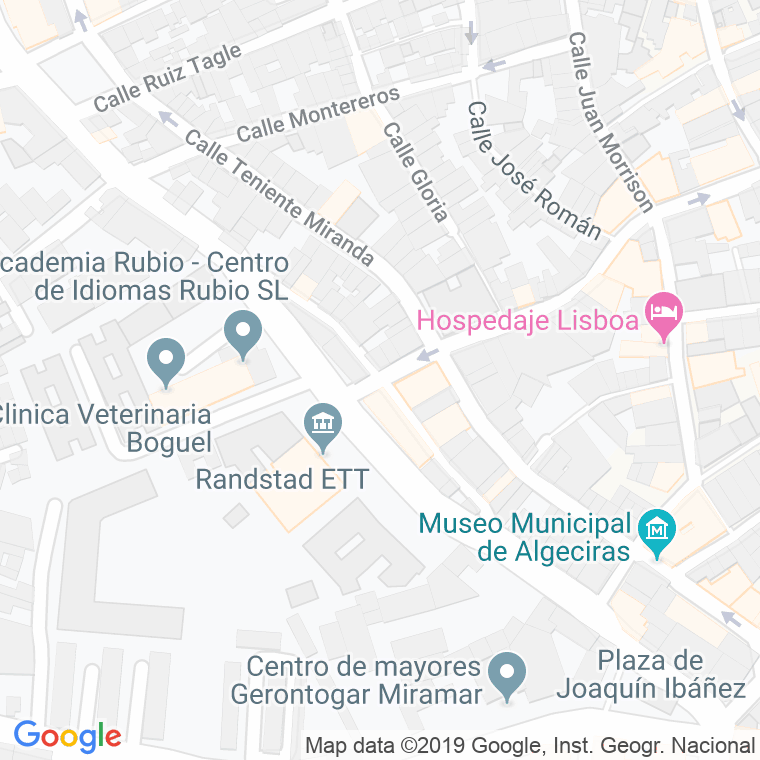 Código Postal calle Benito Perez Galdos en Algeciras