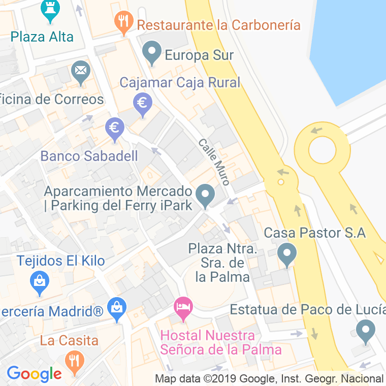 Código Postal calle Canovas Del Castillo en Algeciras