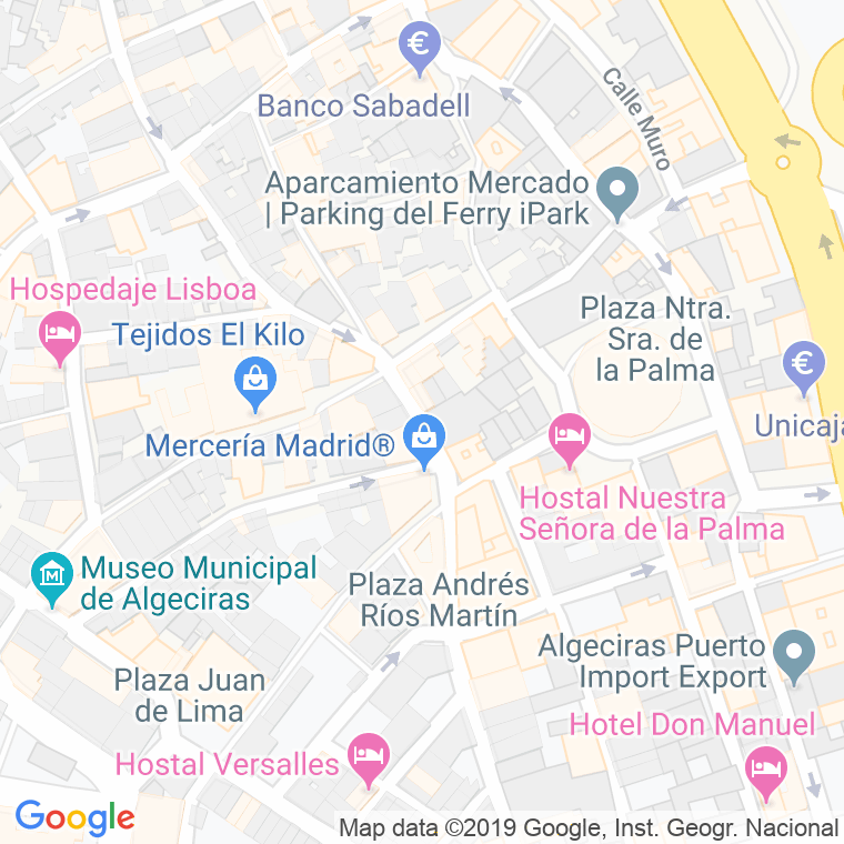 Código Postal calle Emilio Santacana en Algeciras