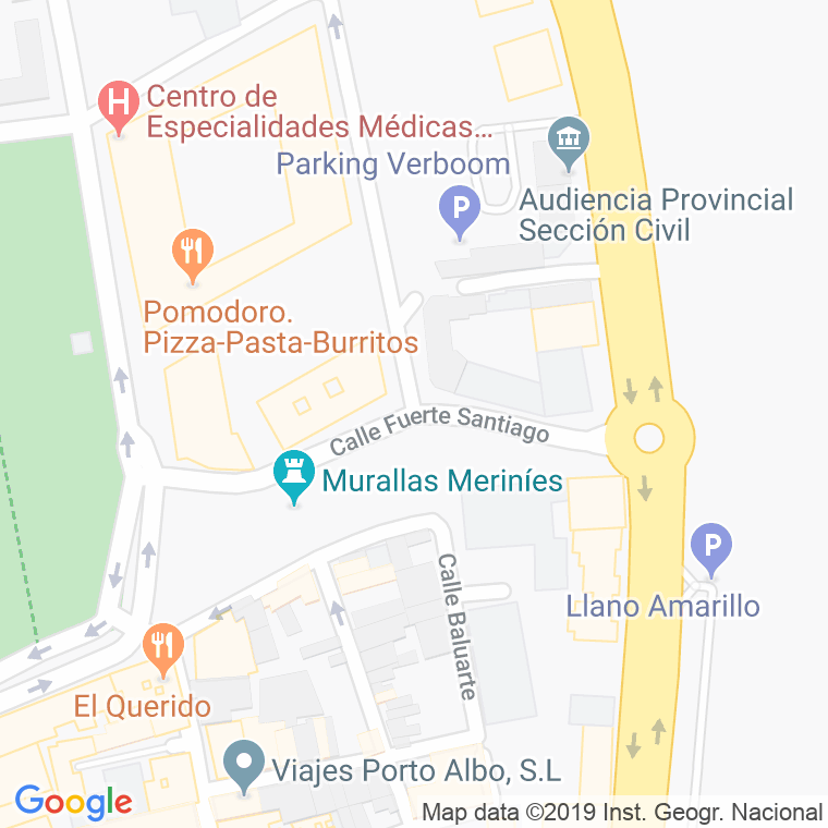 Código Postal calle Fuerte Santiago en Algeciras