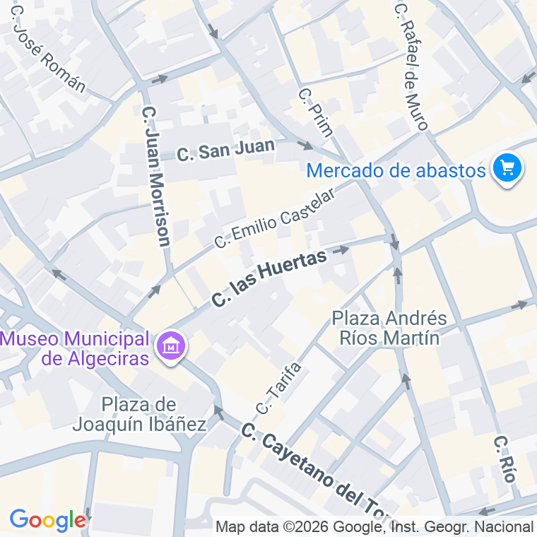 Código postal de Huertas, las en Algeciras